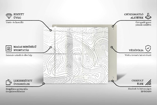 Tábua de corte Formas abstratas
