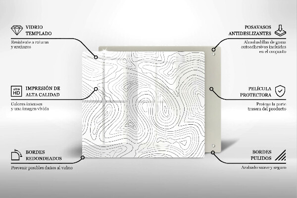 Tábua de corte Formas abstratas