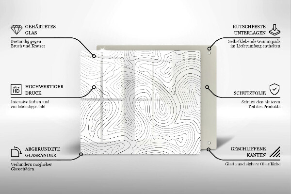 Tábua de corte Formas abstratas
