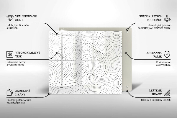 Tábua de corte Formas abstratas