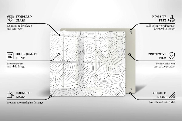 Tábua de corte Formas abstratas