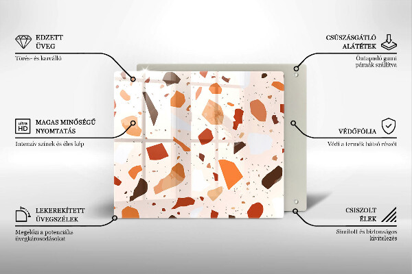 Tábua de vidro Grés decorativo