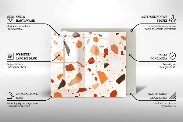 Tábua de vidro Grés decorativo