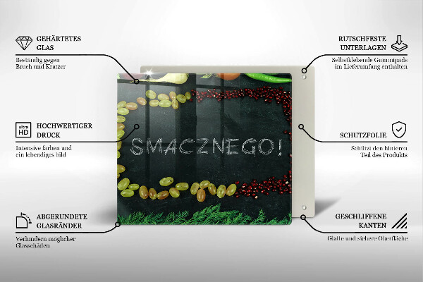 Tábua corte A inscrição Bom apetite!