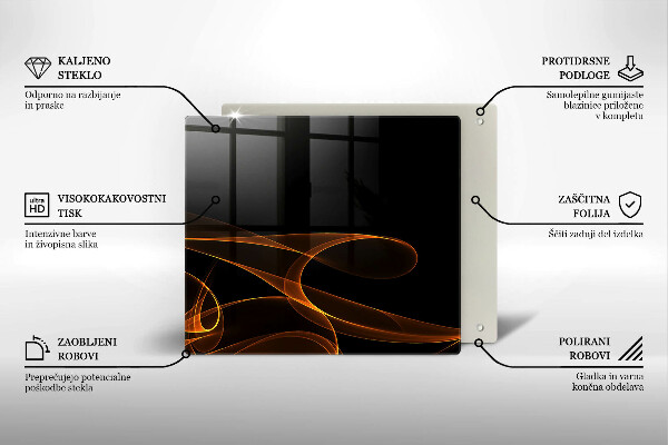 Tábua de cortar Linhas abstratas