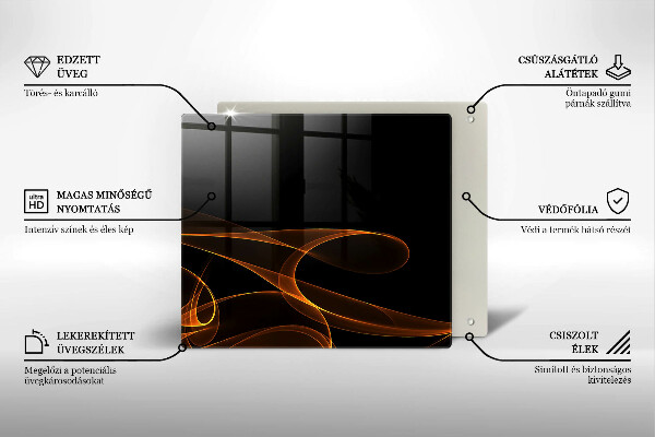 Tábua de cortar Linhas abstratas