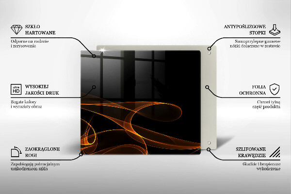 Tábua de cortar Linhas abstratas