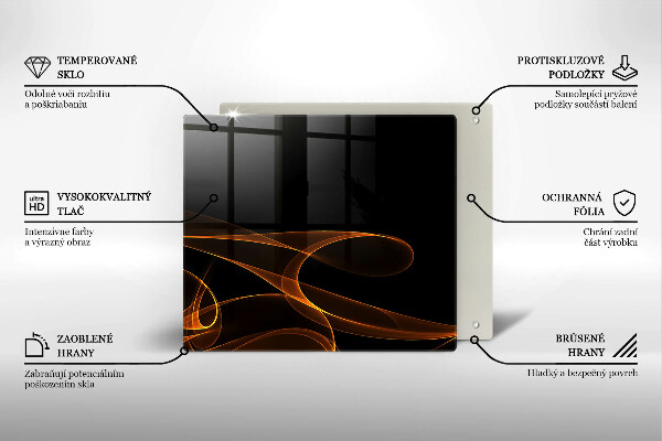 Tábua de cortar Linhas abstratas