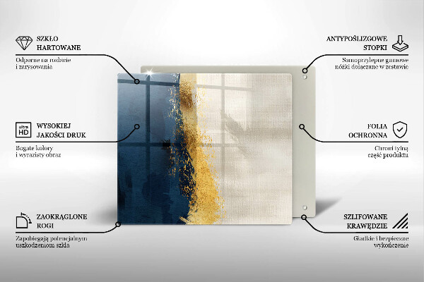 Tábua de corte Ouro abstrato