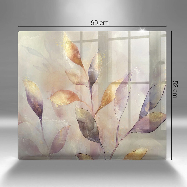 Tábua corte Folhas boho pintadas