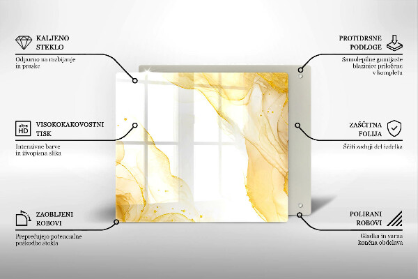 Tábua para corte Abstração dourada