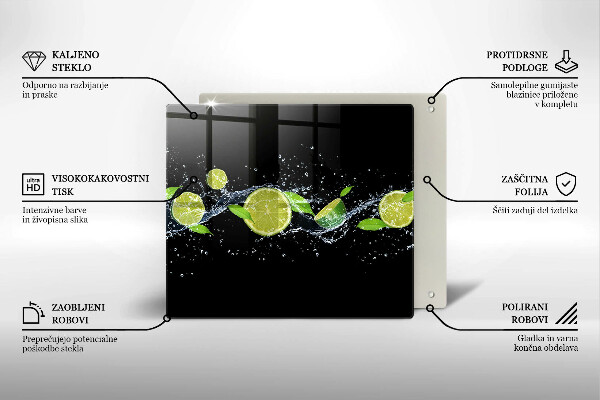 Tábua para corte Água de limão e hortelã