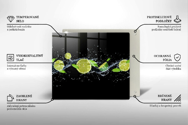 Tábua para corte Água de limão e hortelã