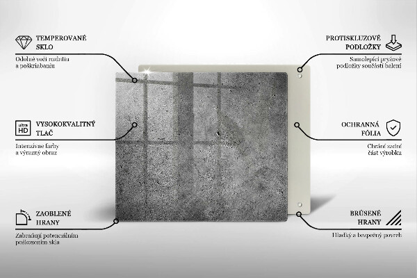 Tábua de vidro Textura de pedra de concreto