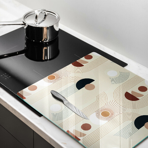 Tábua de cortar alimentos Formas geométricas boho