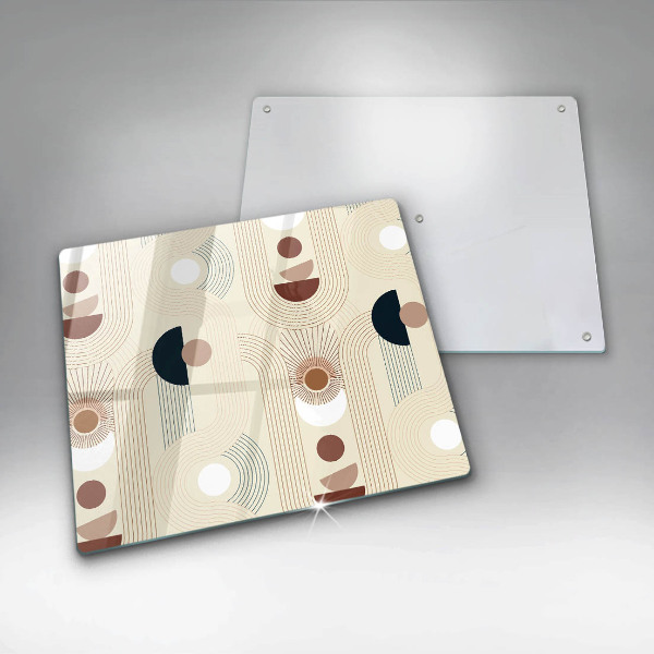 Tábua de cortar alimentos Formas geométricas boho