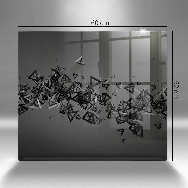 Tábua de cortar de vidro Formas 3D abstratas