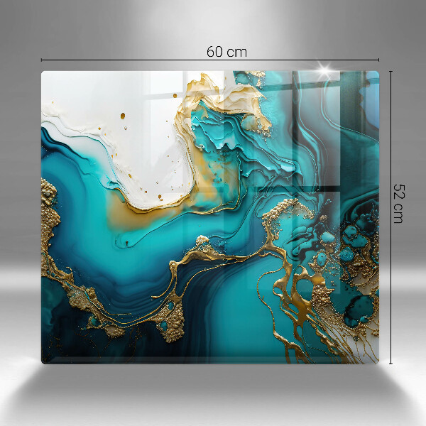 Tábua para corte Abstração turquesa