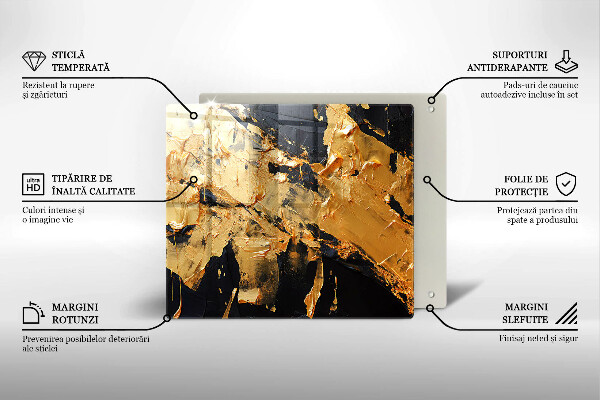 Tábua de cortar alimentos Textura de tinta elegante