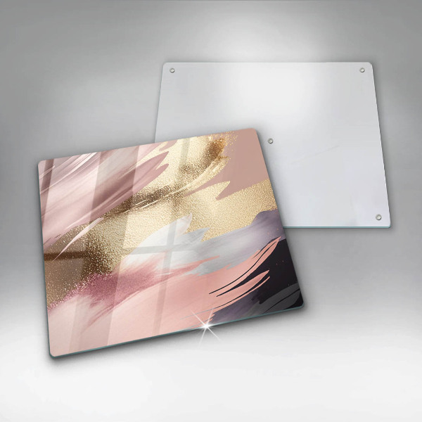 Tábua de corte de vidro Manchas pastel