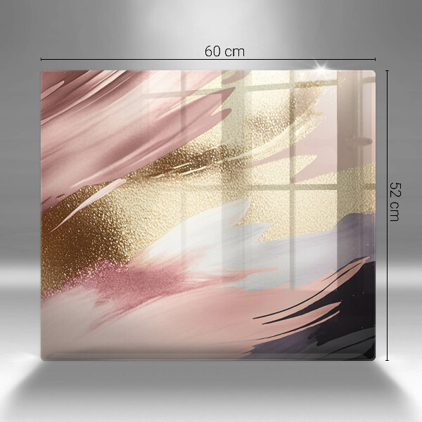 Tábua de corte de vidro Manchas pastel