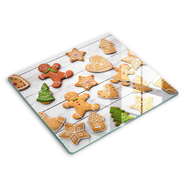 Tábua de vidro Biscoito de gengibre de Natal