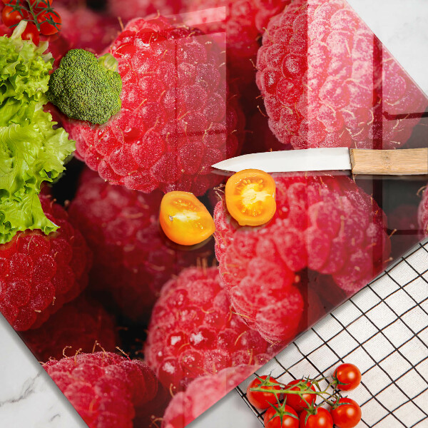 Tábua de cortar de vidro Framboesa