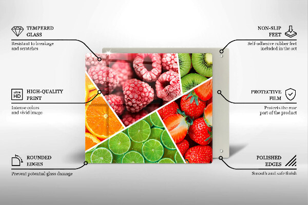 Tábua cozinha Frutas coloridas