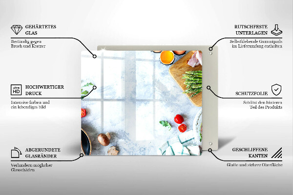 Tábua de cortar Ingredientes na cozinha