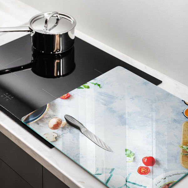 Tábua de cortar Ingredientes na cozinha