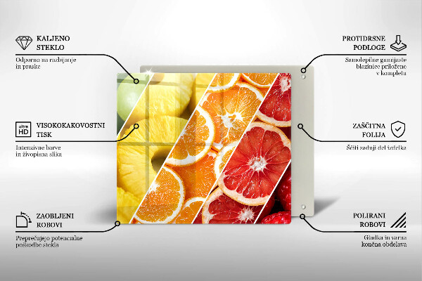 Tábua para corte Frutas coloridas