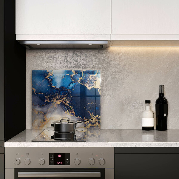 Tábua de corte de vidro Abstração de mármore