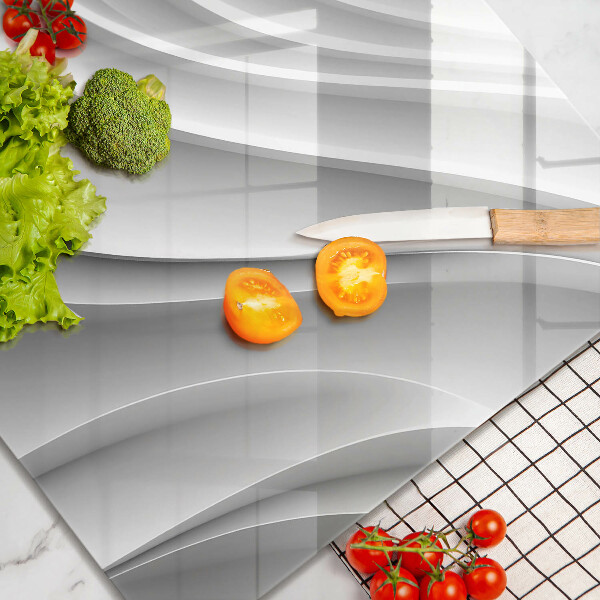 Tábua de cortar de vidro Linhas geométricas