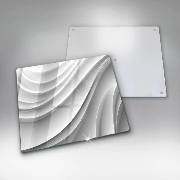 Tábua de cortar de vidro Linhas geométricas