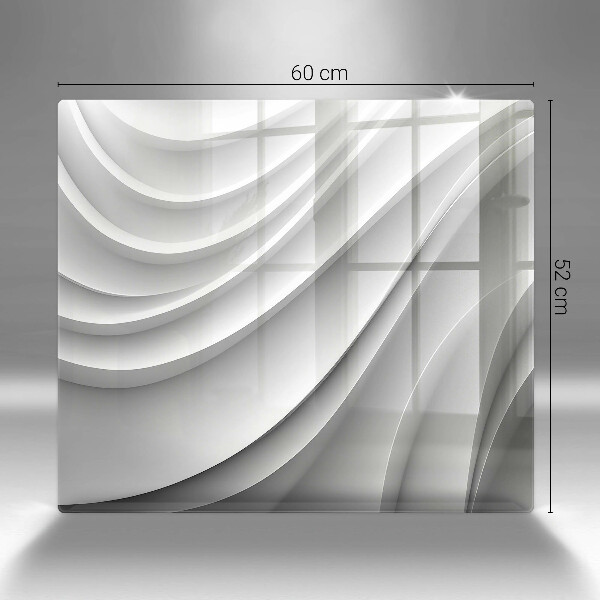 Tábua de cortar de vidro Linhas geométricas