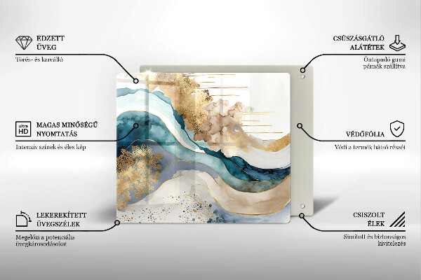 Tábua de corte Mármore colorido