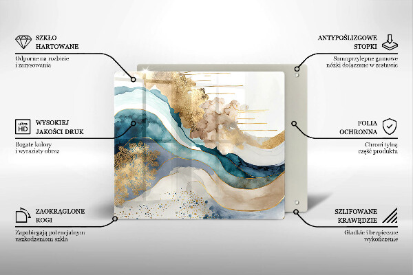 Tábua de corte Mármore colorido