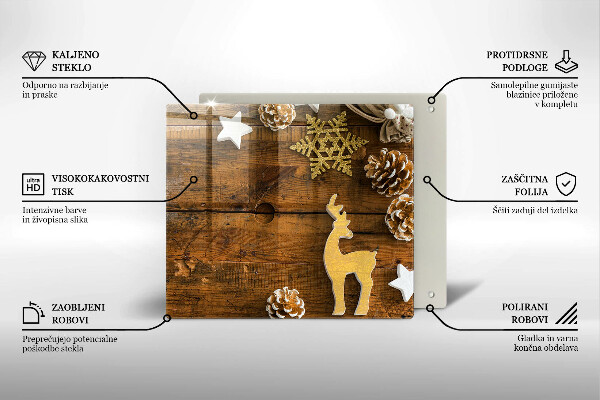 Tábua cozinha decorações de Natal