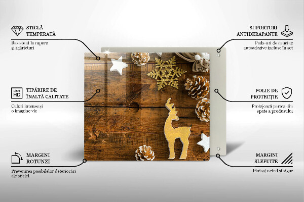 Tábua cozinha decorações de Natal