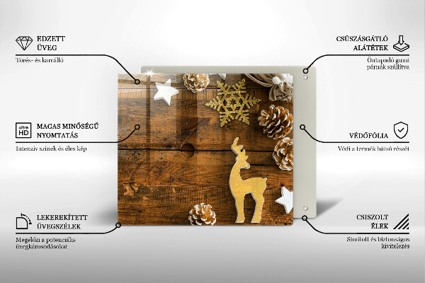 Tábua cozinha decorações de Natal