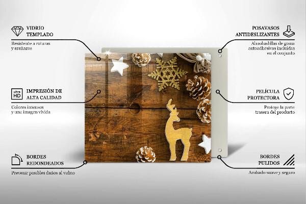 Tábua cozinha decorações de Natal