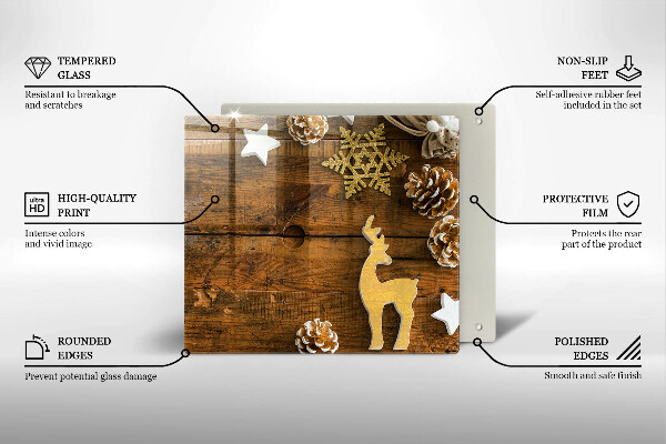 Tábua cozinha decorações de Natal