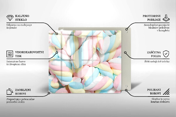 Tábua para cozinha Marshmallows coloridos