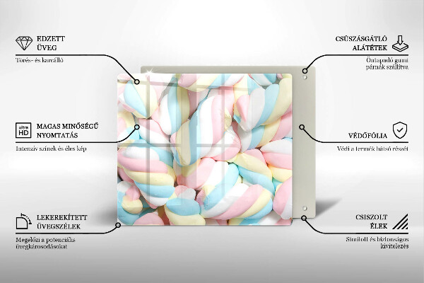 Tábua para cozinha Marshmallows coloridos