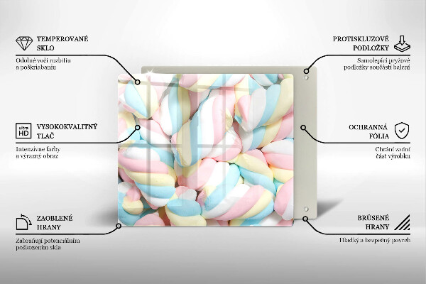 Tábua para cozinha Marshmallows coloridos