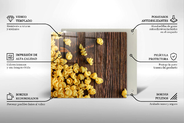 Tábua de cortar alimentos Massa na mesa