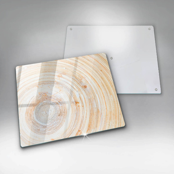 Tábua de corte de vidro Textura de madeira