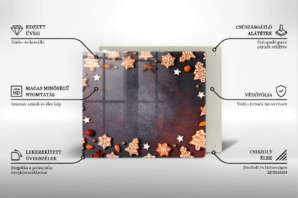 Tábua de cortar Biscoitos de gengibre de Natal