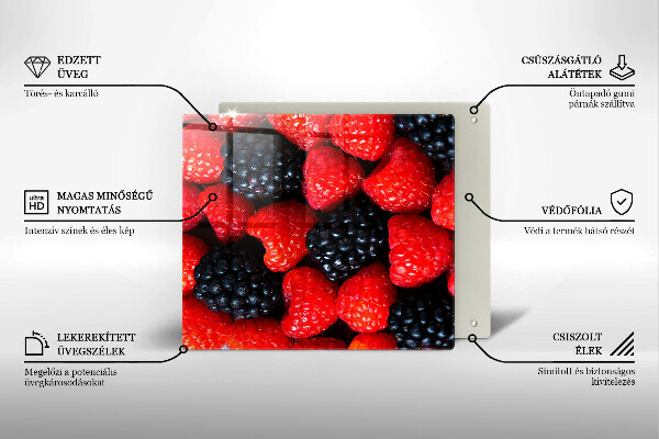 Tábua cozinha Framboesas e amoras