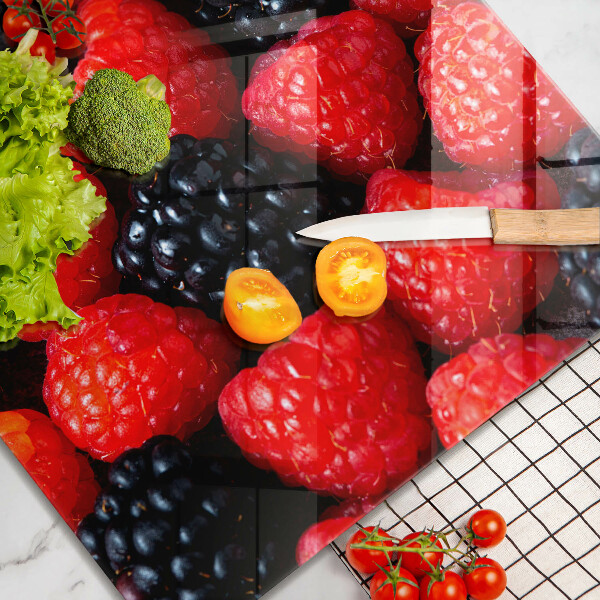 Tábua cozinha Framboesas e amoras